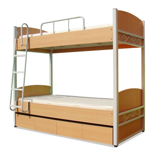 SH-2008-2 철재2인용침대/서랍형 (매트포함)